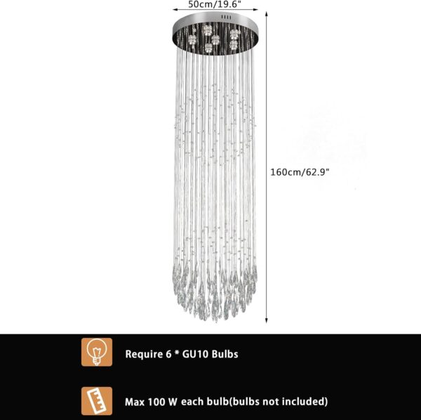 Lámpara colgante moderna de cristal - Image 3