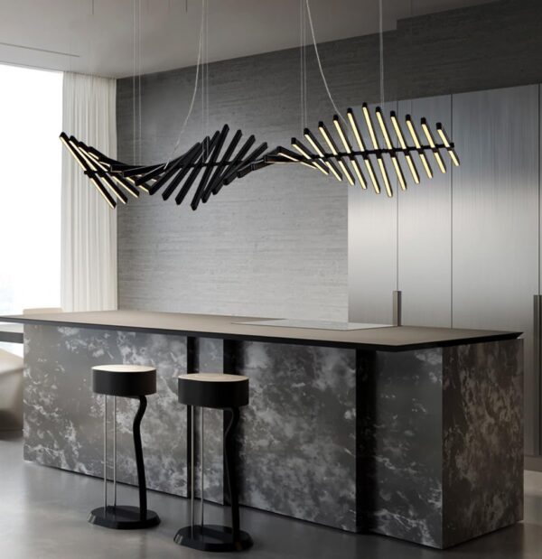 Candelabro de diseñador de estilo moderno - Image 2