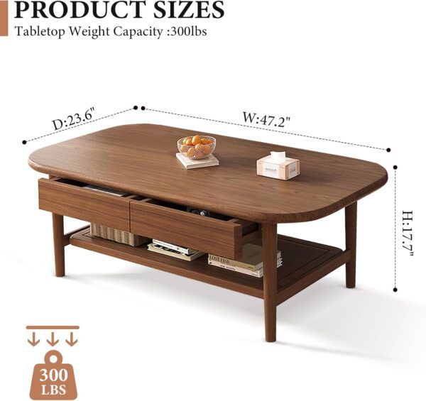 Mesa de centro de madera maciza - Image 3
