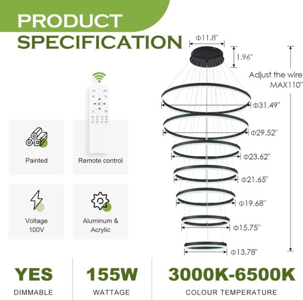 Candelabro LED moderno - Image 3