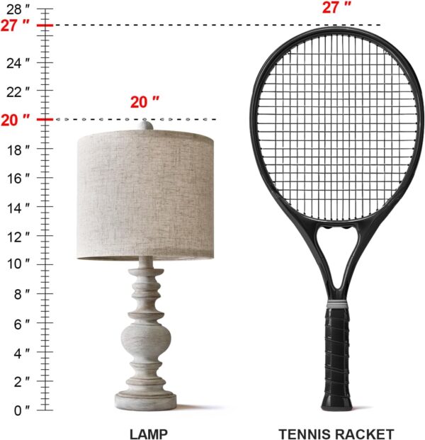 Juego de 2 lámparas de mesa rústicas - Image 3