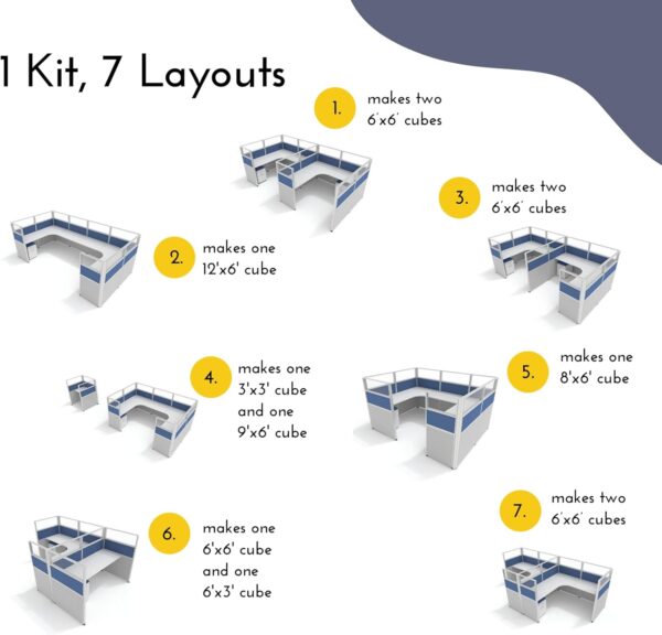 Kit de muebles de cubículo - Image 3