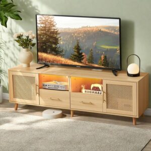Soporte de TV de ratán