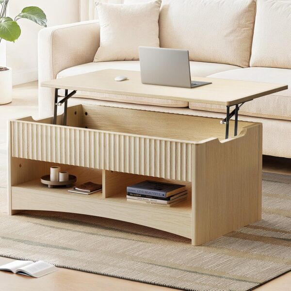 Mesa de centro elevable