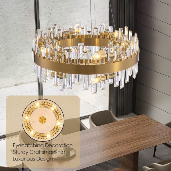 Moderno candelabro de cristal - Image 2
