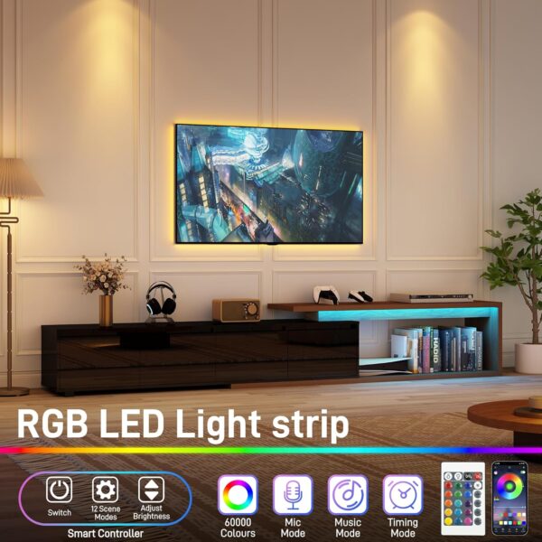 Soporte de TV extensible con luz LED - Image 2