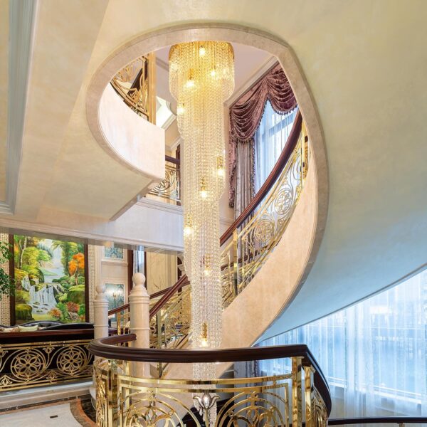 Candelabro de cristal en espiral - Image 4