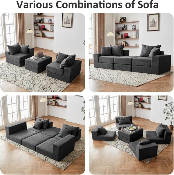 Sofá modular modular de dos plazas - Image 4