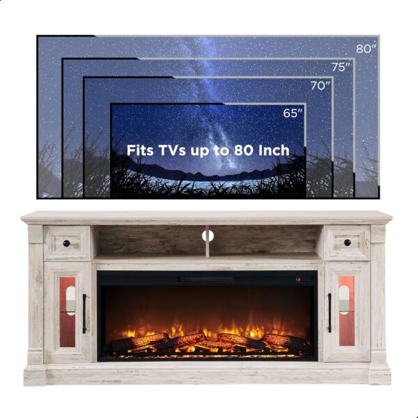 Soporte de TV con chimenea - Image 2