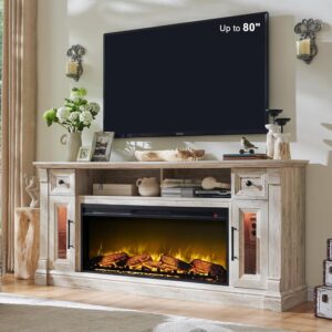 Soporte de TV con chimenea