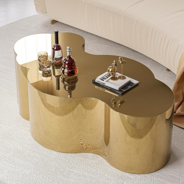 Mesa de centro de acero inoxidable