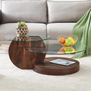 Mesa de centro de cristal