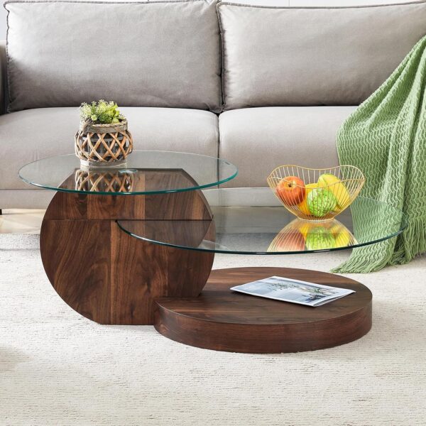 Mesa de centro de cristal