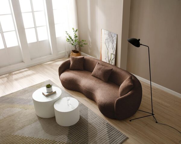 Sofá modular curvo Boucle - Image 3
