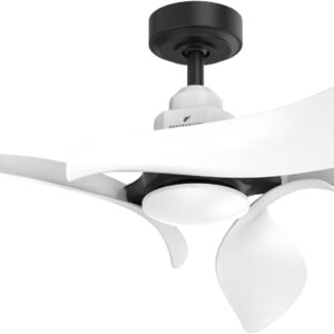 Gyro Ventilador de Techo 54" Moderno Luz LED Control Remoto Reversible Motor DC
