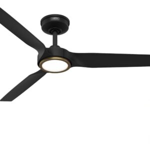 Hunter Ventilador de Techo 52" con Luz Control Remoto Interior/Exterior Negro Mate