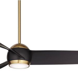 Possini Euro Design Ventilador de Techo 60" Luz LED Control Remoto Regulable