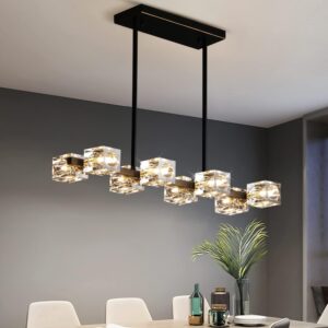 Lámpara Colgante Moderna Cristal 8 Luces