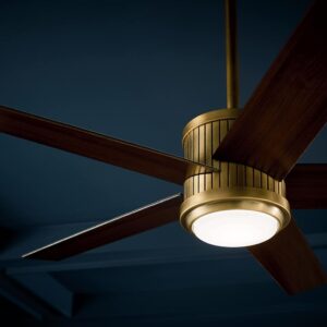 Kichler Brahm Collection 300048NBR Ventilador de Techo 48" Luz LED Reversible 3 Tonos