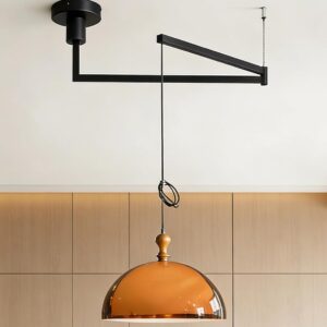 Luz Colgante Industrial Naranja 13.8''