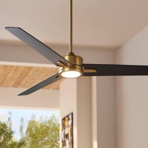Casa Vieja Monte Largo Ventilador de Techo 60" Mid Century Luz LED Control Remoto