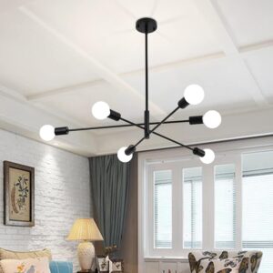 Candelabro Sputnik Mid Century 6 Luces
