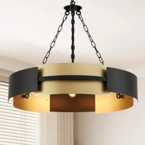 Lámpara Tambor Moderna 5 Luces 26''