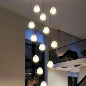 Lámpara Colgante Moderna Cristal 12 Luces