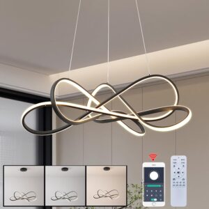 Luz Colgante Moderna LED Negro 7.9''
