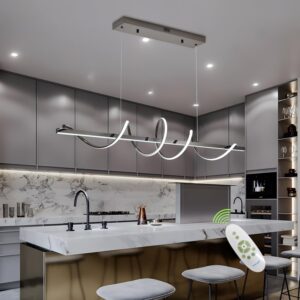 Lámpara Colgante Moderna LED Negro 39.73''
