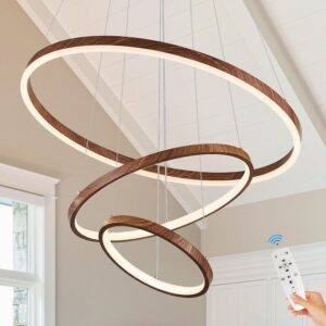 Candelabro Anillos Moderno LED 3 Anillos 24''