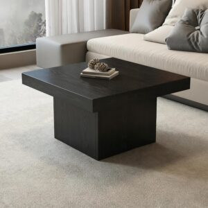 Mesa Auxiliar Cuadrada Madera Anidable Apilable