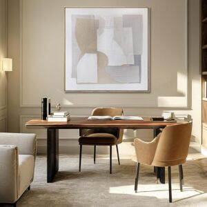 Pintura abstracta, 40 x 40" con marco