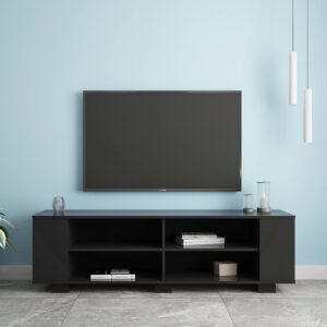 Moselota Soporte de TV Moderno con 8 Estantes para 65"