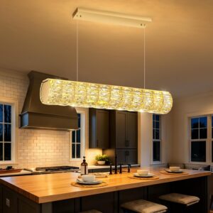 Luz Colgante Moderna LED Cristal 32''