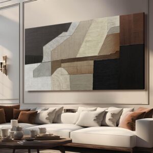 VAYIMDH Impresión abstracta, 29 x 58"