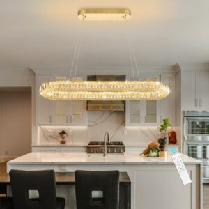HAIXIANG Luz Colgante Anillos LED