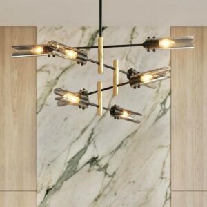 Candelabro Sputnik Moderno Negro