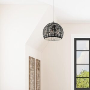 Livex Lighting 49544-04 Lámpara Colgante Negro