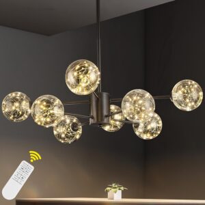 Candelabro Sputnik Mid Century Vidrio