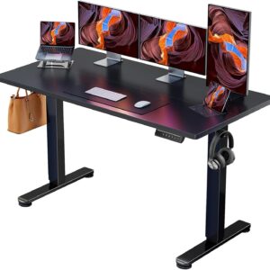 ErGear Escritorio de Pie El√©ctrico 55 x 28", Negro