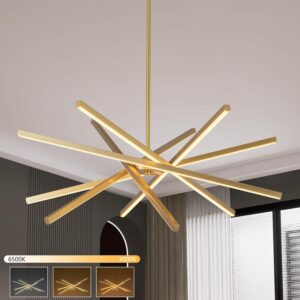Lámpara Colgante Lineal Moderna LED 6 Luces