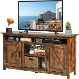 Tangkula Soporte de TV Industrial con Puertas de Granero
