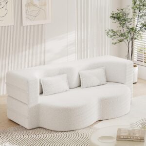 Sofá Cama 78 Pulgadas Biplaza Beige