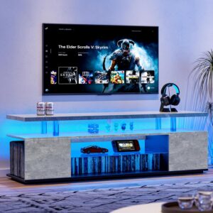 Soporte de TV LED de 63" con Cajones y Luces RGB