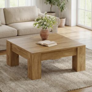 Tribesigns Mesa Auxiliar Cuadrada Madera Granja 39.4"