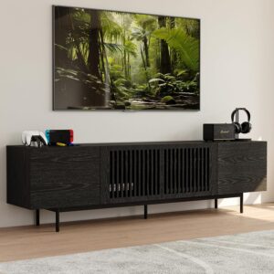 POVISON Soporte de TV Ensamblado con Puertas de Lamillas 75"