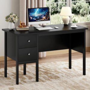 BHG Escritorio para Computadora Con Cajones Con Archivador Con Almacenamiento, Blanco