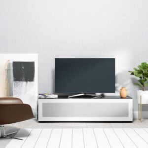 SONOROUS ST-160 Soporte de TV Premium Vidrio Blanco