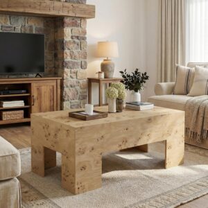 Tribesigns Mesa de Centro Rectangular Madera 47.24"